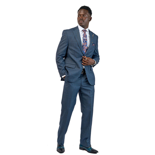 Calo Calvino 3-Piece Suit – Blue
