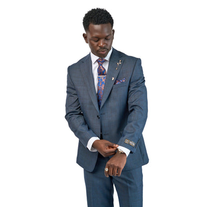 Calo Calvino 2-Piece Suit – Blue