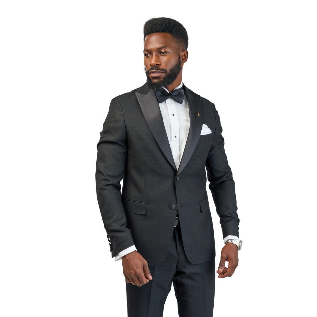 Classic Tuxedo Suit - Black