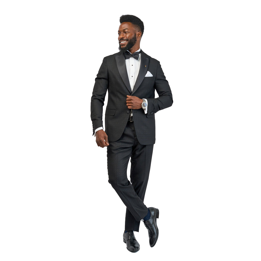 Classic Tuxedo Suit - Black