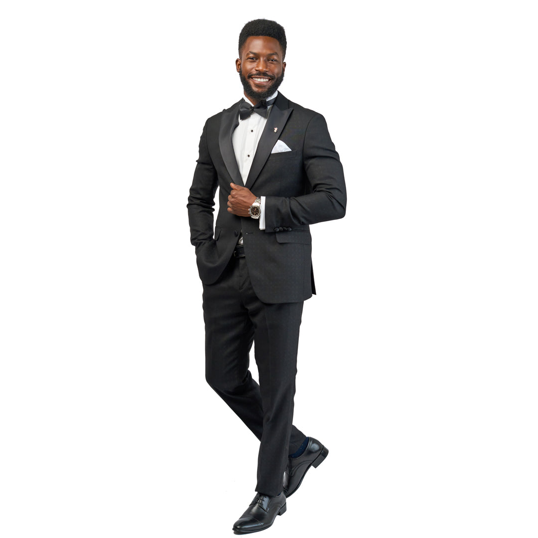 Classic Tuxedo Suit - Black