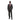 Carlo Calvino 3 Piece Suit Set -Charcoal Black Pin Stripe