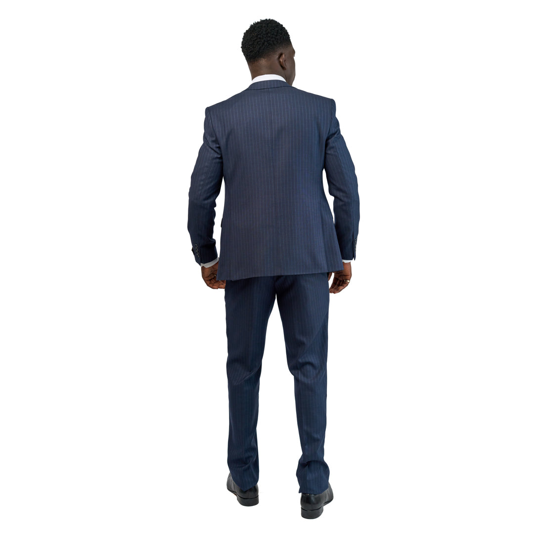 Carlo Calvino 3 Piece Suit Set - Navy Blue
