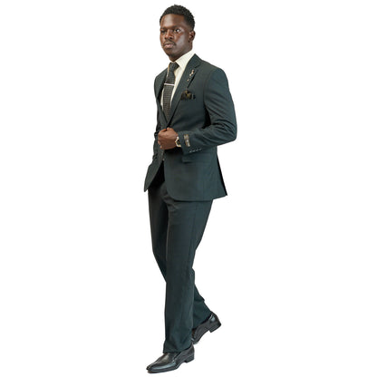 Jungle green 2 piece suit