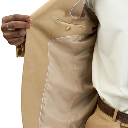 Khaki two piece suit