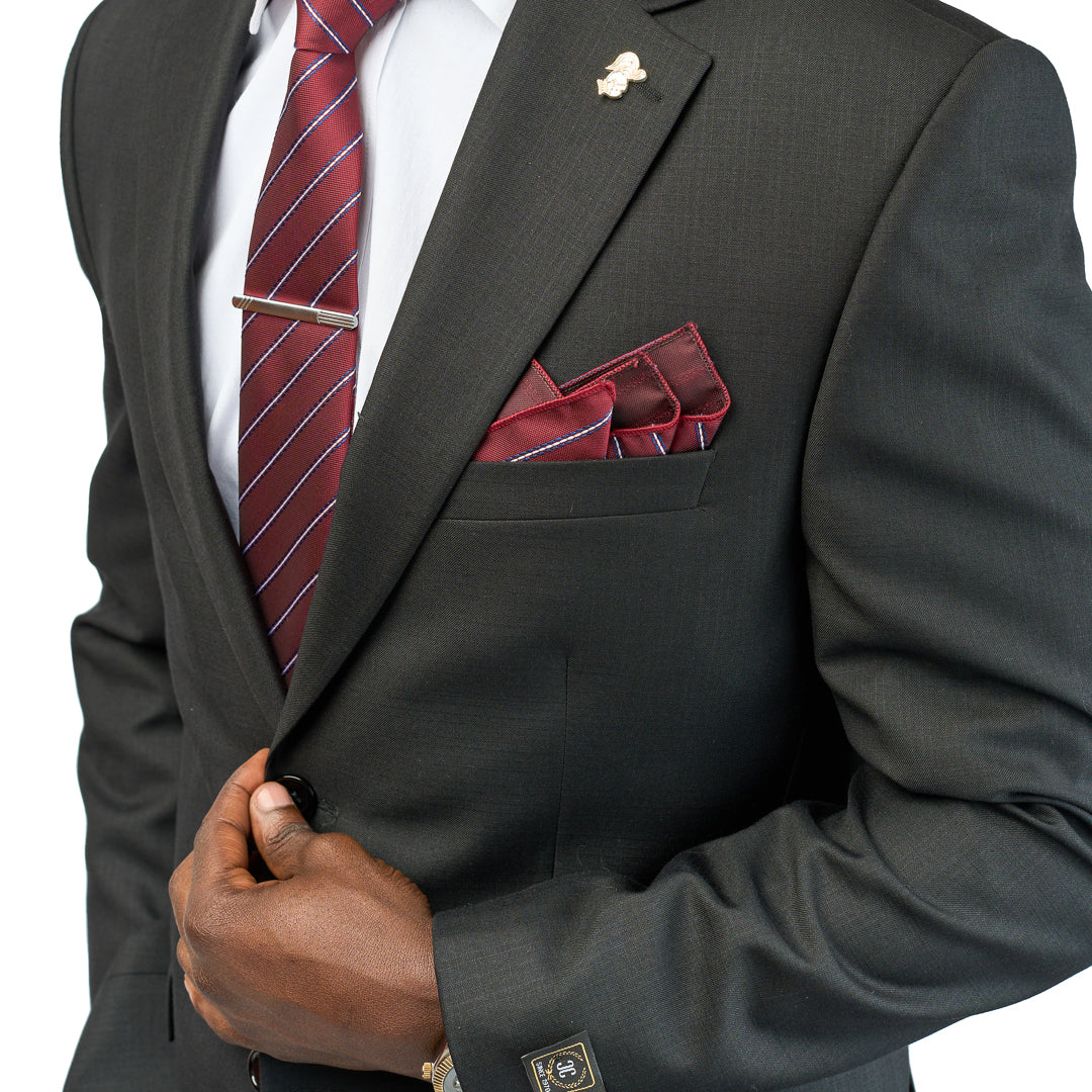 Charcoal Black 2-Piece Suit
