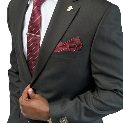 Charcoal Black 2-Piece Suit