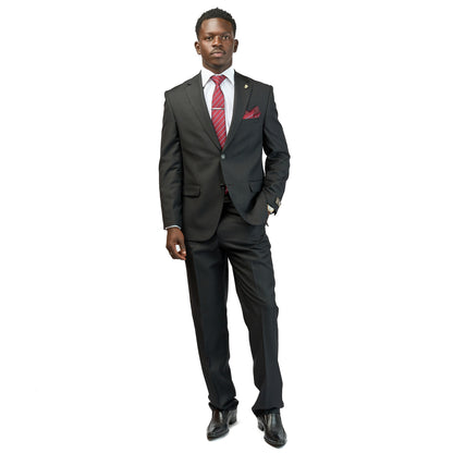 Charcoal Black 2-Piece Suit