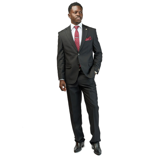 Charcoal Black 2-Piece Suit