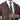 Chocolate Knit Bomber Jacket with Leather-Trim Pockets