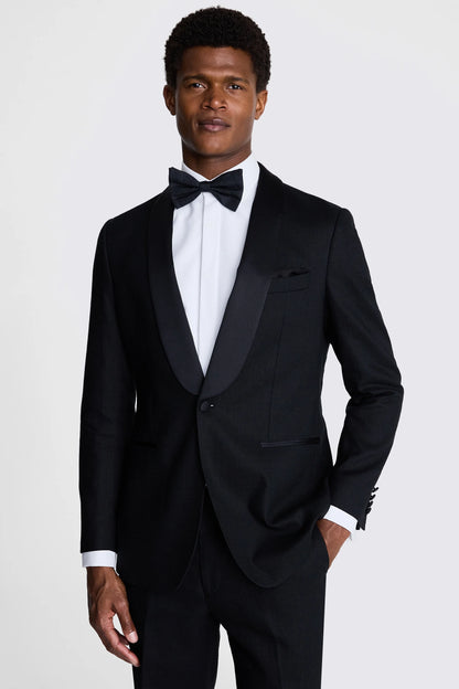 Black Linen Shawl Tuxedo