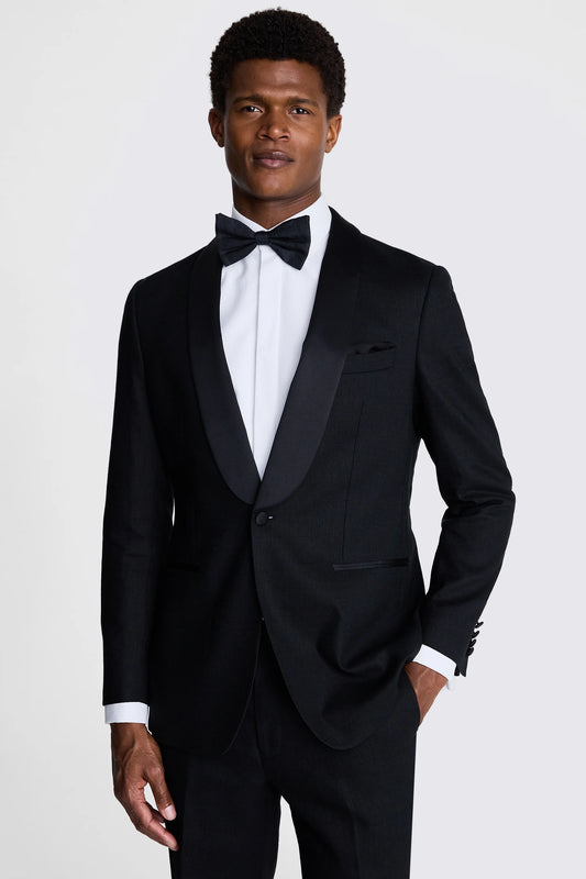 Black Linen Shawl Tuxedo