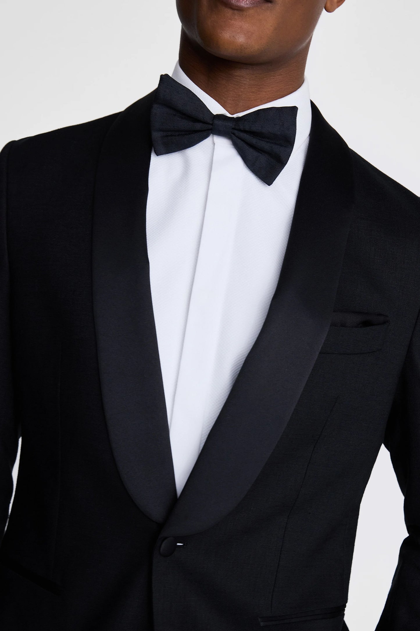 Black Linen Shawl Tuxedo